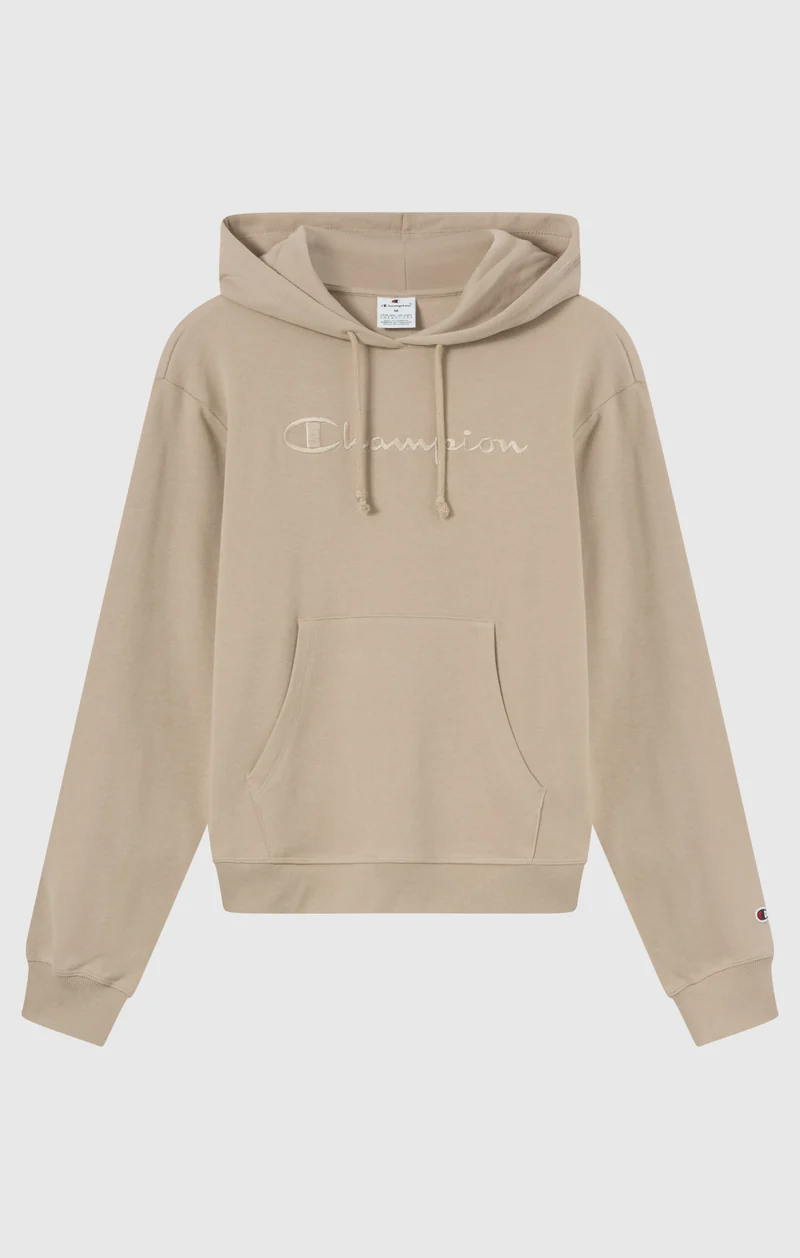 Women’s Lightweight Hooded Sweatshirt with Tonal Embroidered Maxi Logo Icons