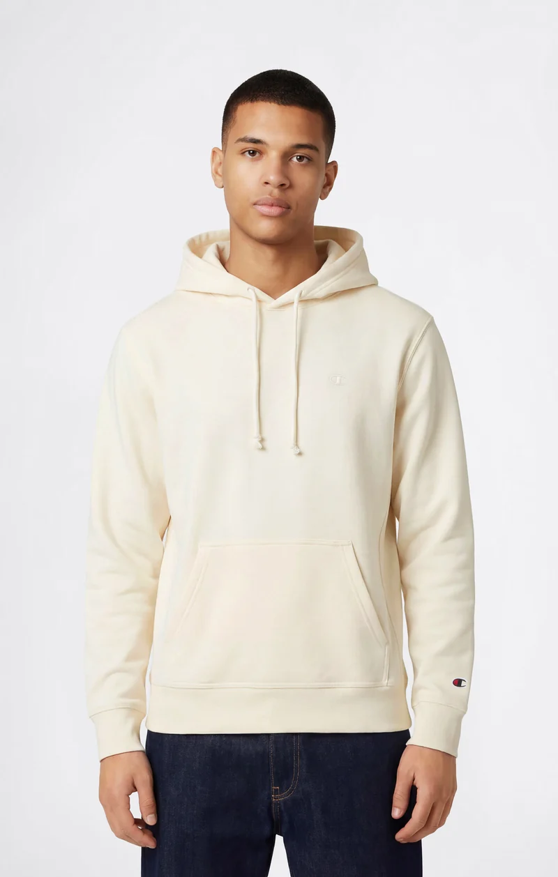 Men's Lightweight Hoodie with Embroidered C Logo Icons