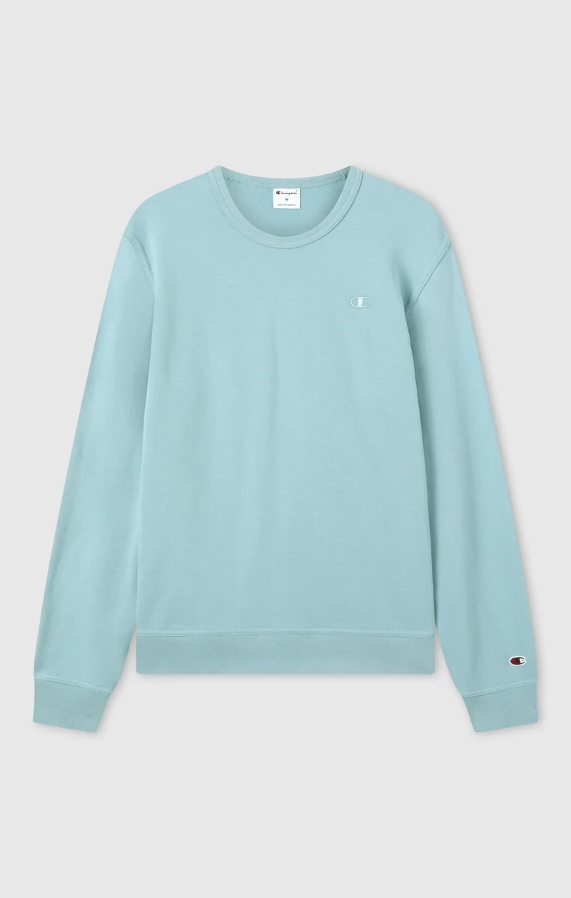 Men's Lightweight Sweatshirt with Tone-on-Tone Embroidered Logo