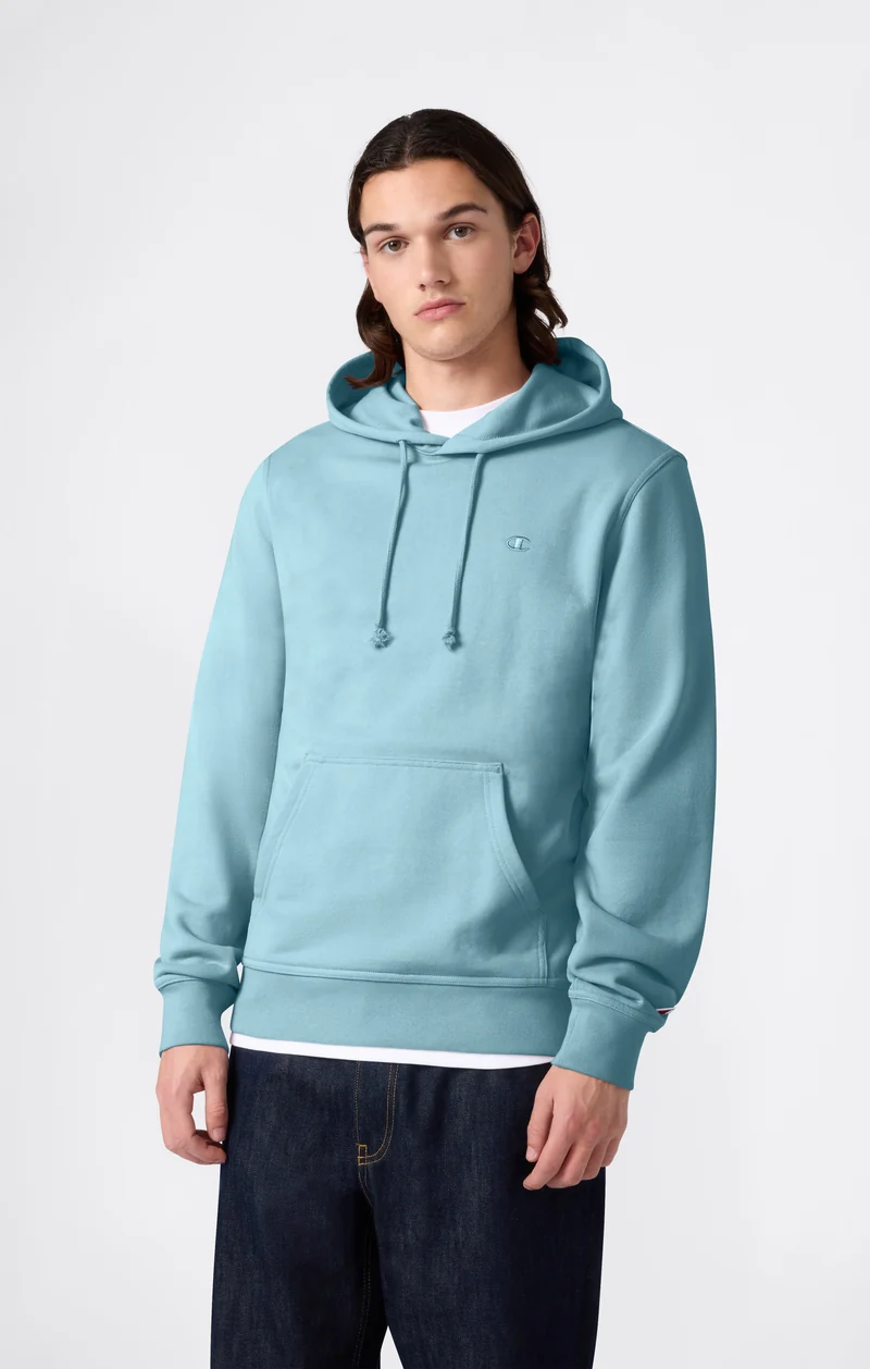 Men's Lightweight Hoodie with Embroidered C Logo Icons