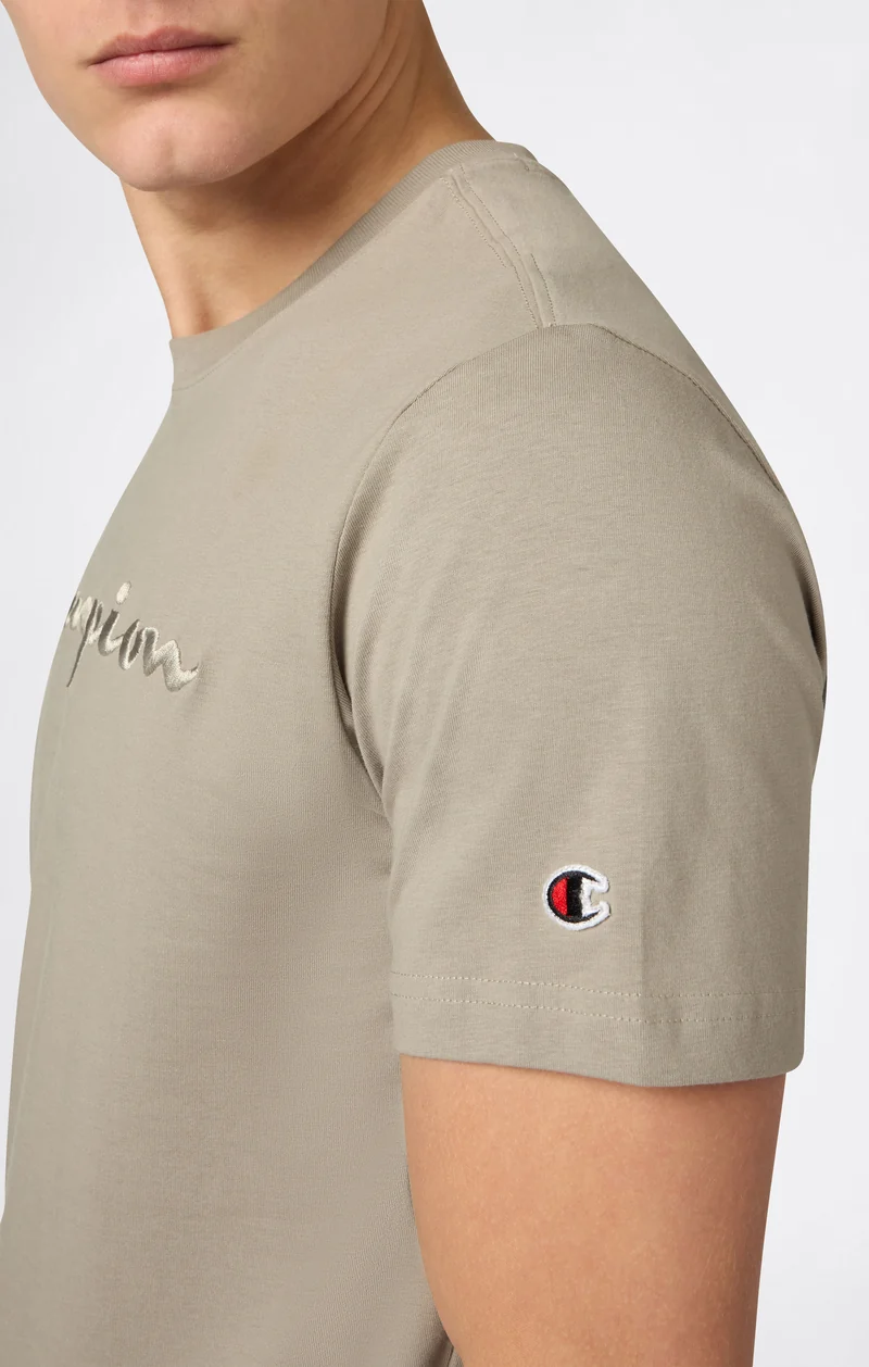 Men’s T-Shirt with Big Embroidery Logo Icons