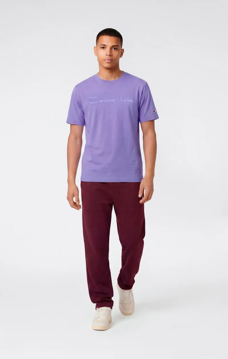 Men’s T-Shirt with Big Embroidery Logo Icons