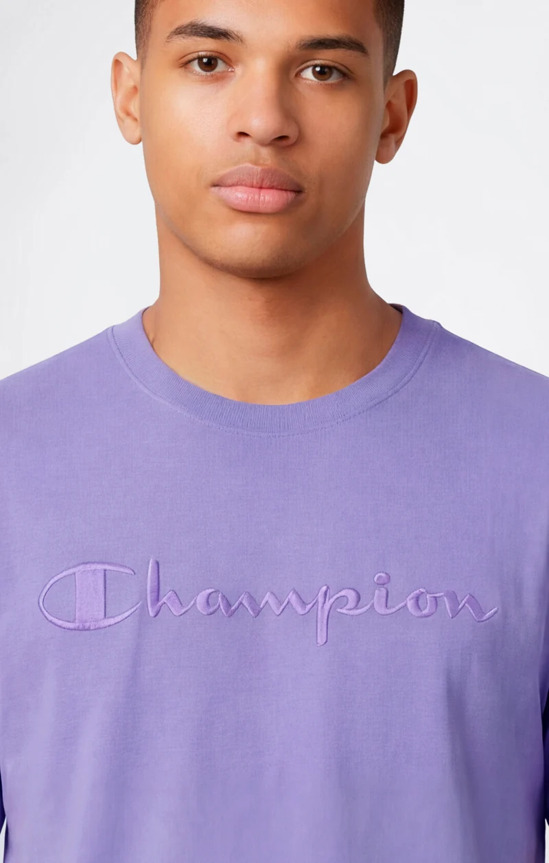 Men’s T-Shirt with Big Embroidery Logo Icons