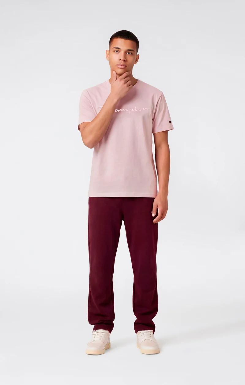Men’s T-Shirt with Big Embroidery Logo Icons