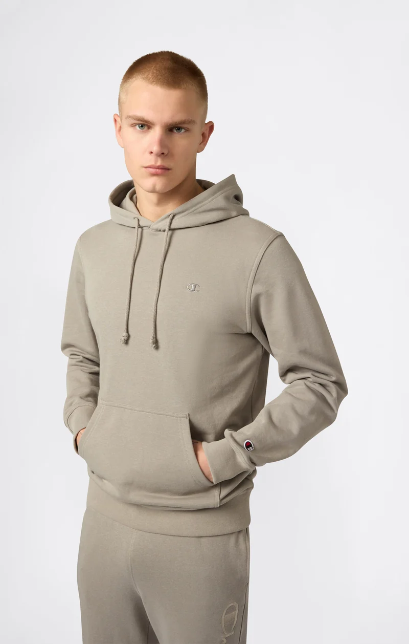 Men's Lightweight Hoodie with Embroidered C Logo Icons