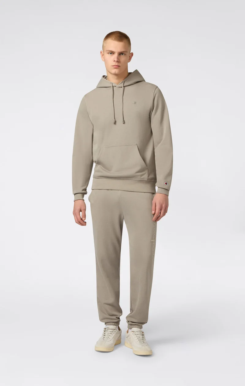 Men's Lightweight Hoodie with Embroidered C Logo Icons