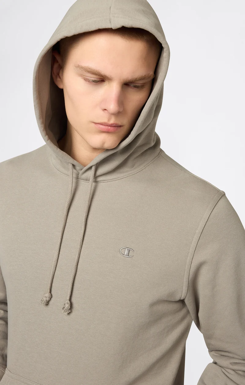 Men's Lightweight Hoodie with Embroidered C Logo Icons