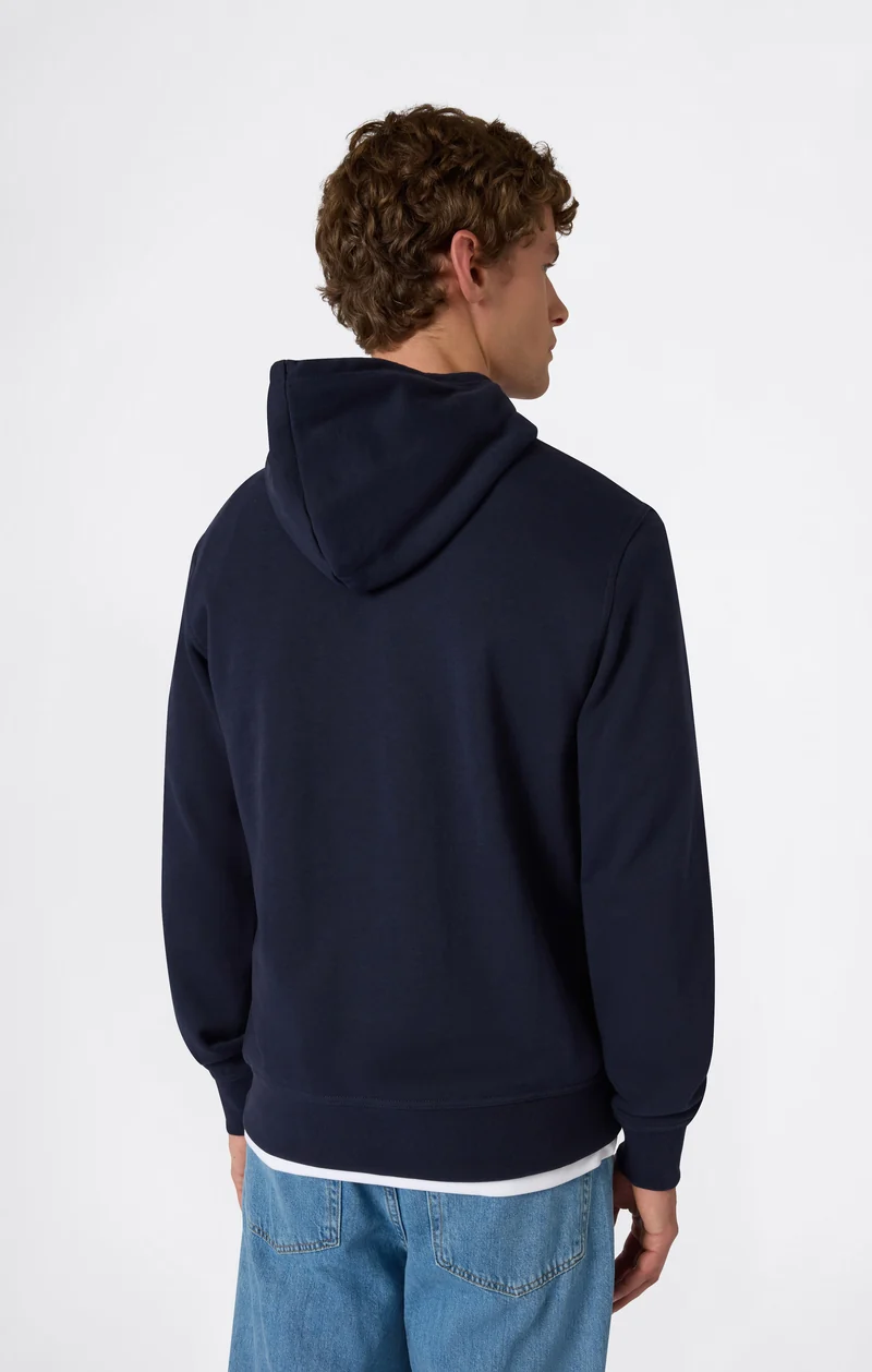 Men's Lightweight Hoodie with Embroidered Logo Icons