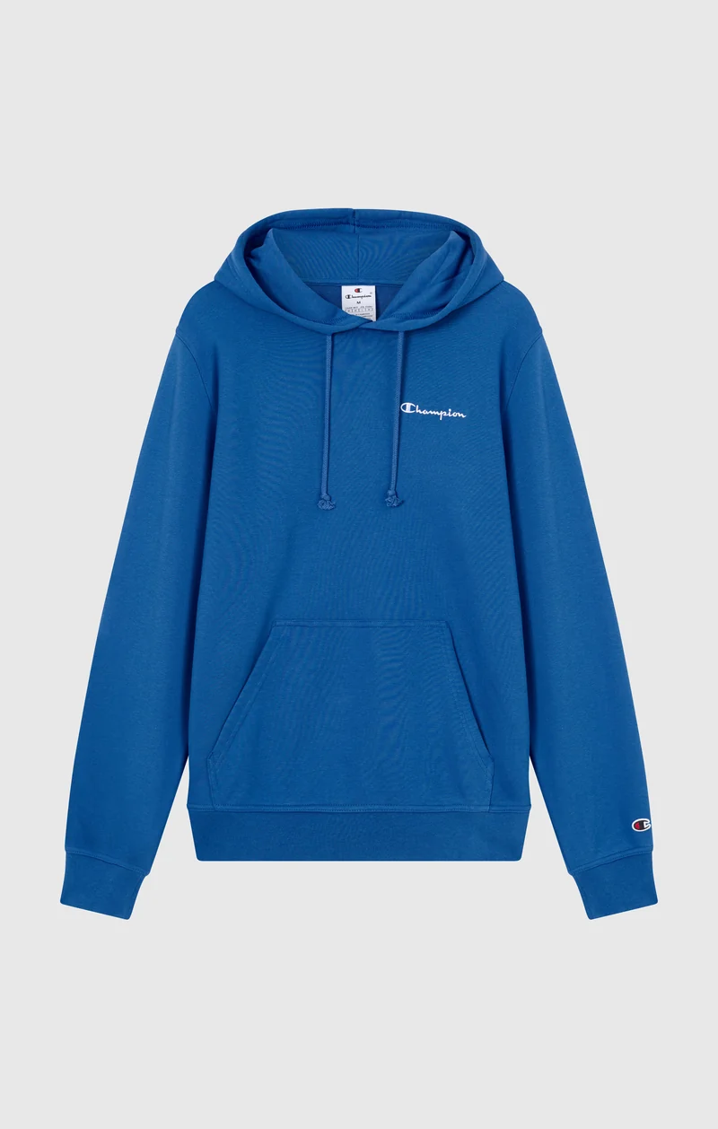 Men’s Lightweight Hoodie with Small Embroidered Logo Icons