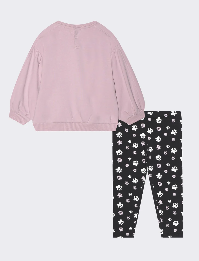 Set Felpa e Leggings Comfort Cool - Rosa polvere