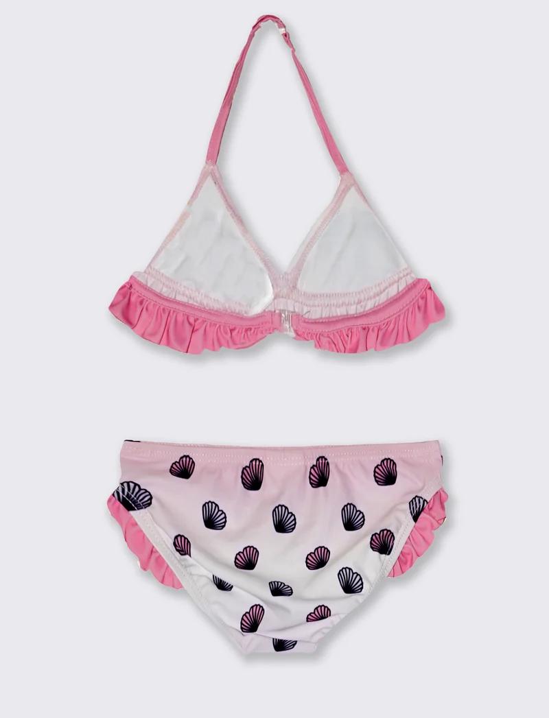 Costume due pezzi Stitch Disney con rouches - Rosa