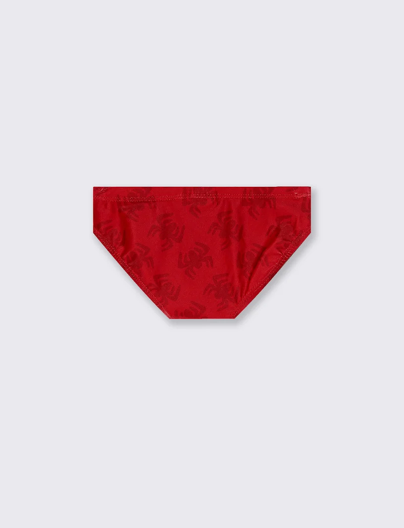 Costumino Spidey modello slip con stampa - Rosso