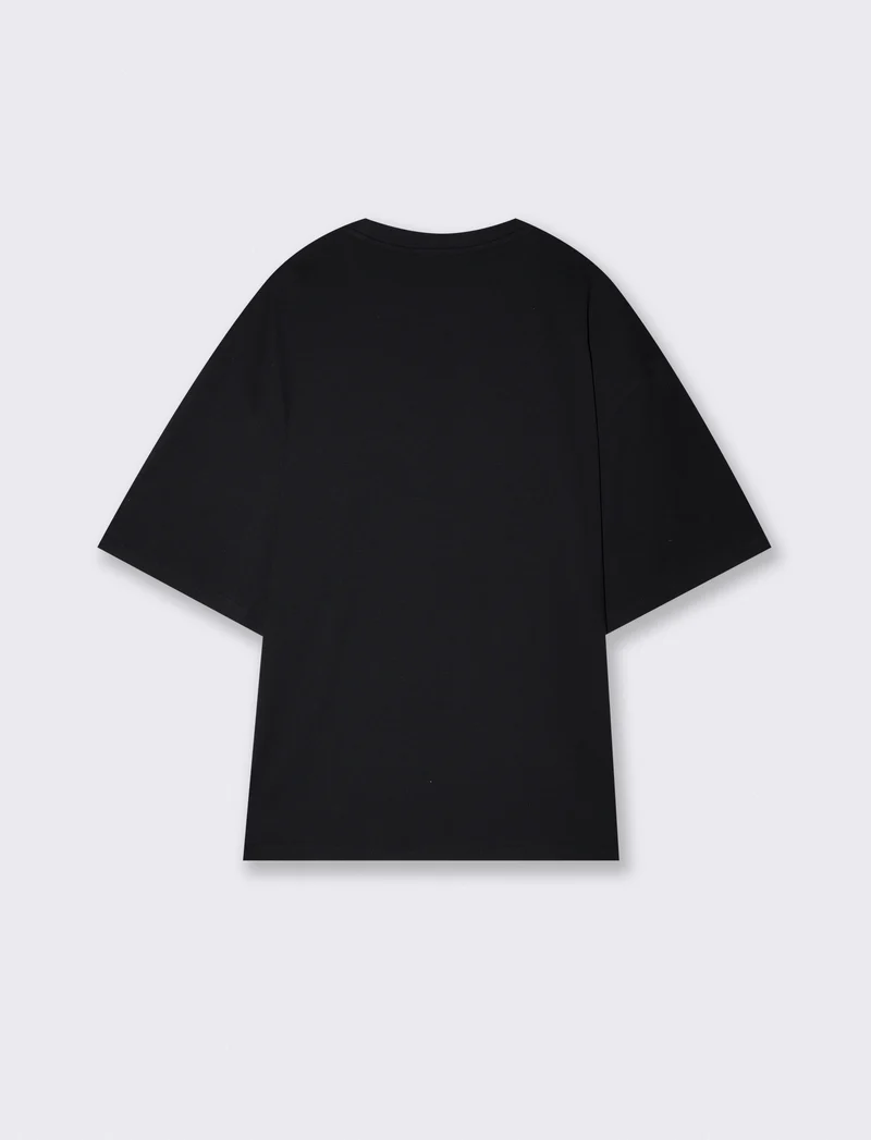 T-shirt Pink Floyd girocollo boxy fit - Nero