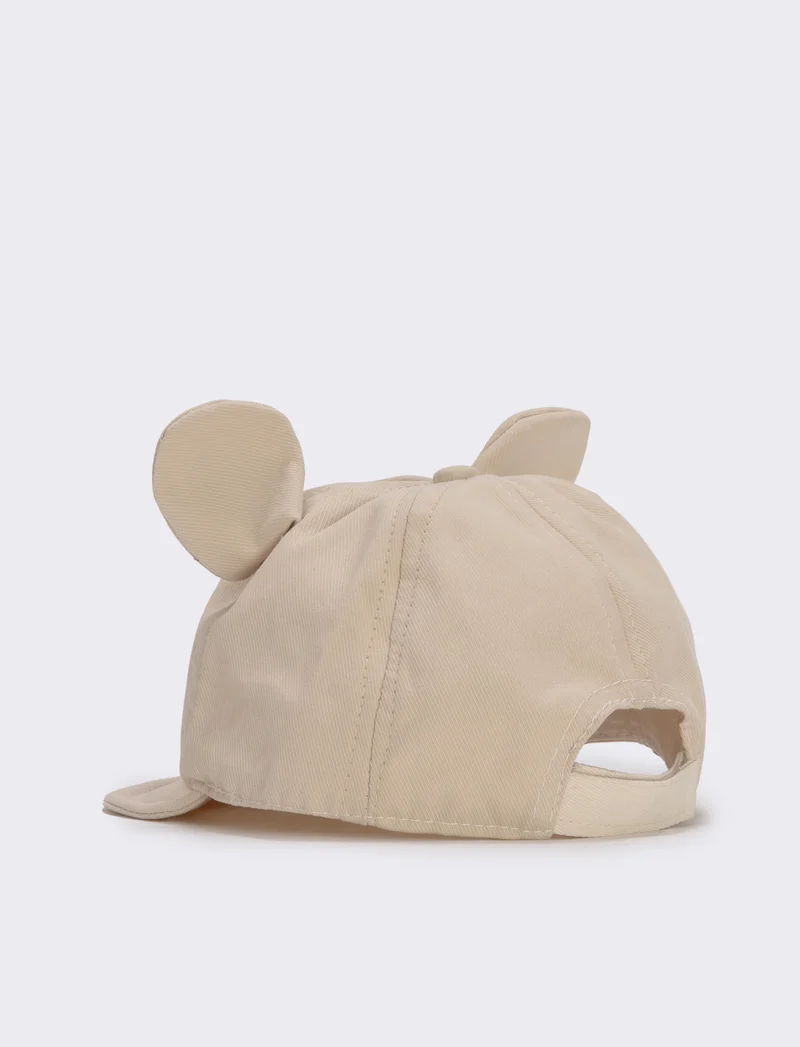 Cappello coniglietto con orecchie morbide - Beige