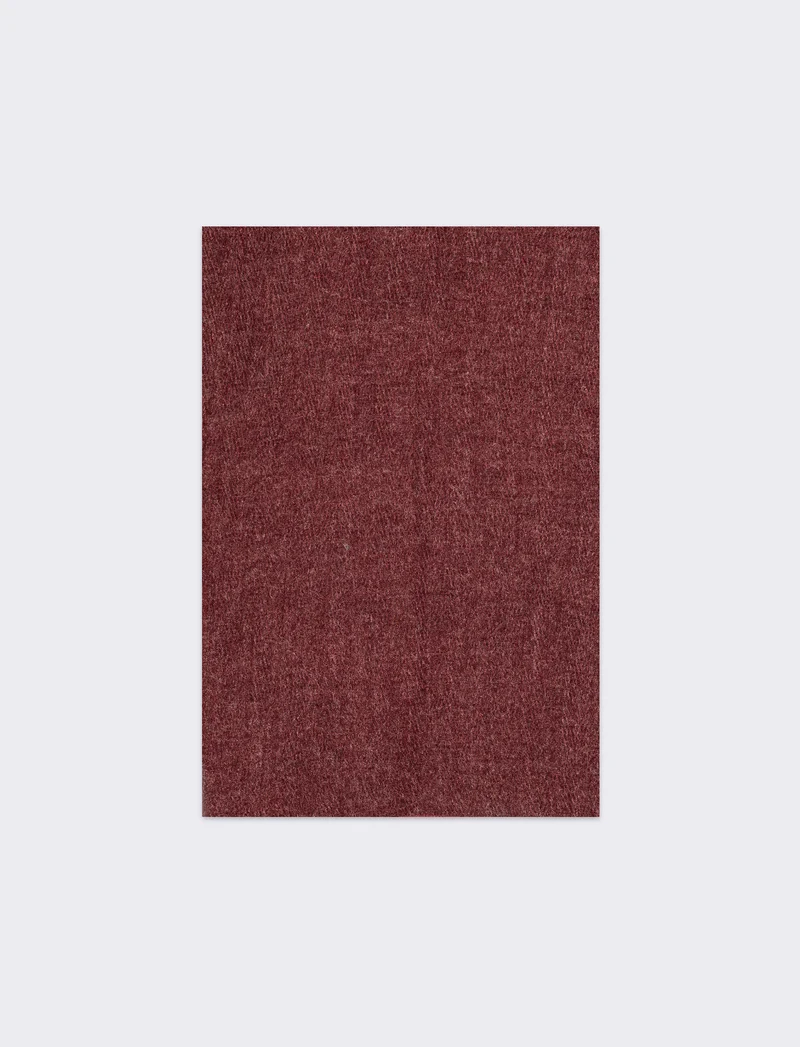 Sciarpa peso leggero melange senza frange - Bordeaux
