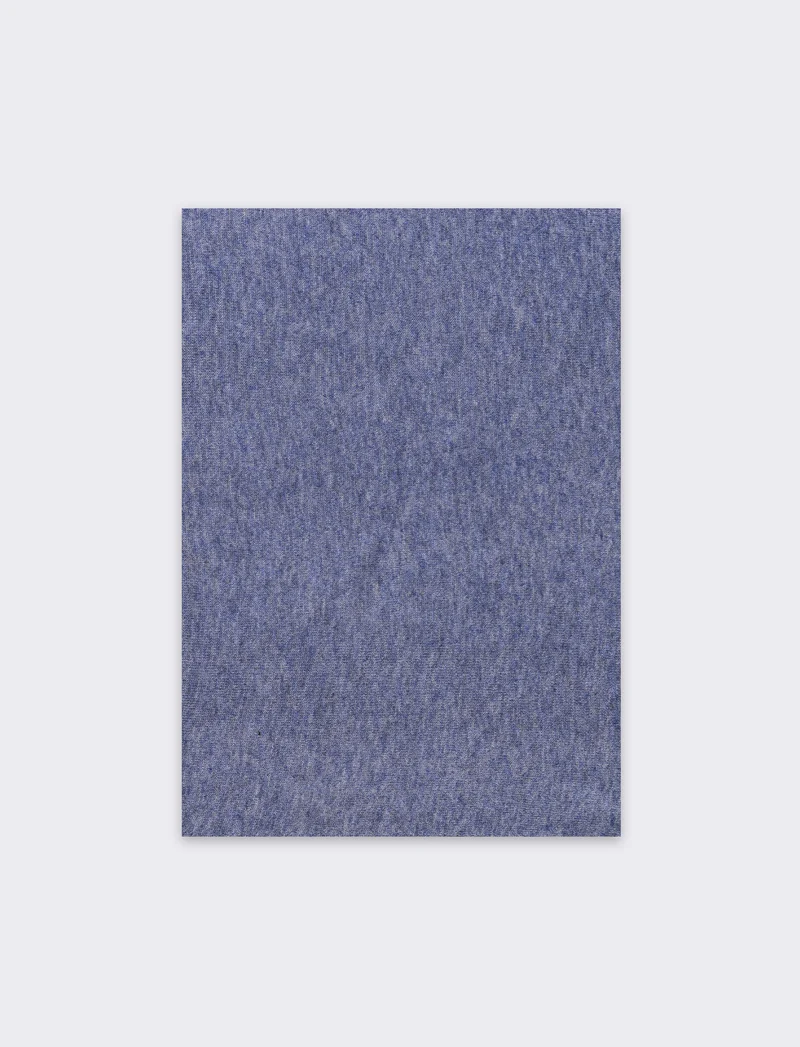 Sciarpa donna in maglia rasata - Denim