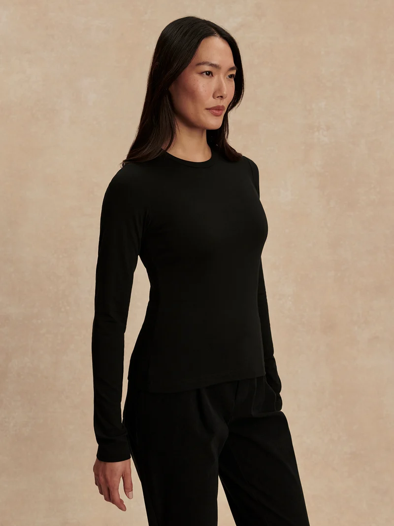 Edna Long Sleeve Fitted Tee