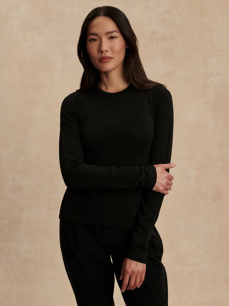 Edna Long Sleeve Fitted Tee