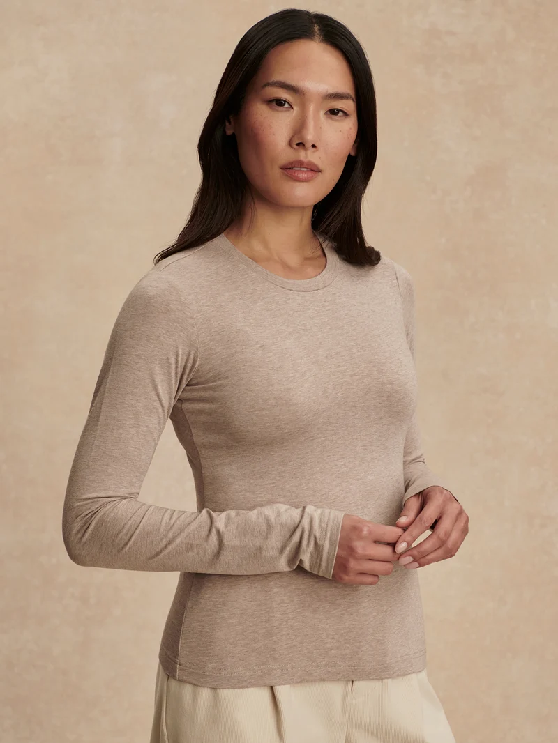 Edna Long Sleeve Fitted Tee