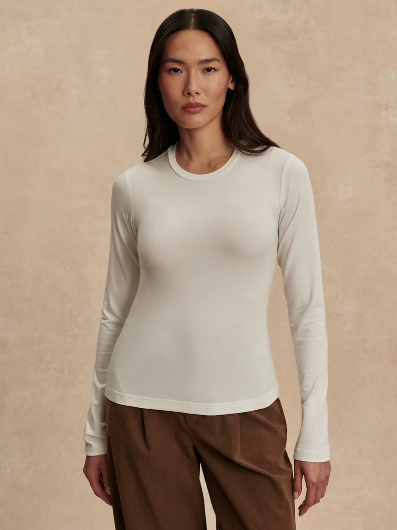 Edna Long Sleeve Fitted Tee