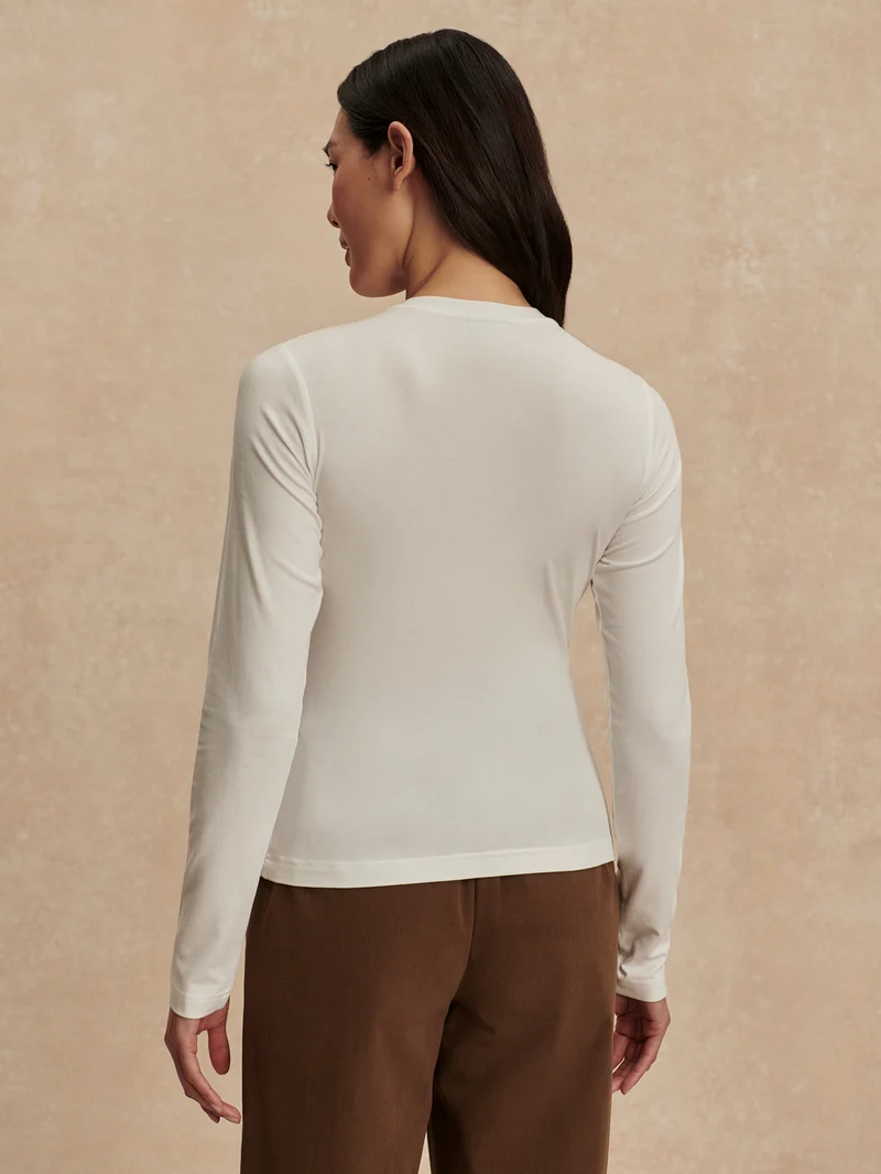 Edna Long Sleeve Fitted Tee
