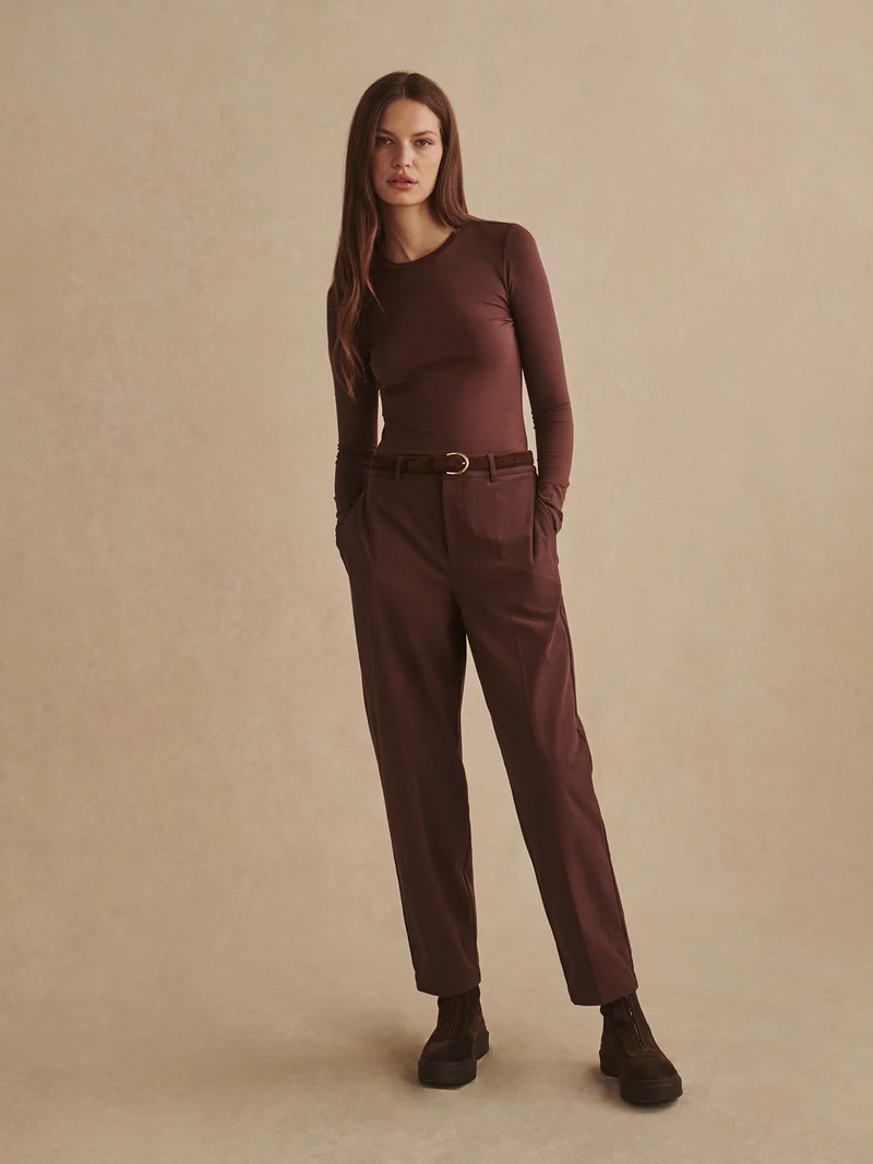 Edna Long Sleeve Fitted Tee