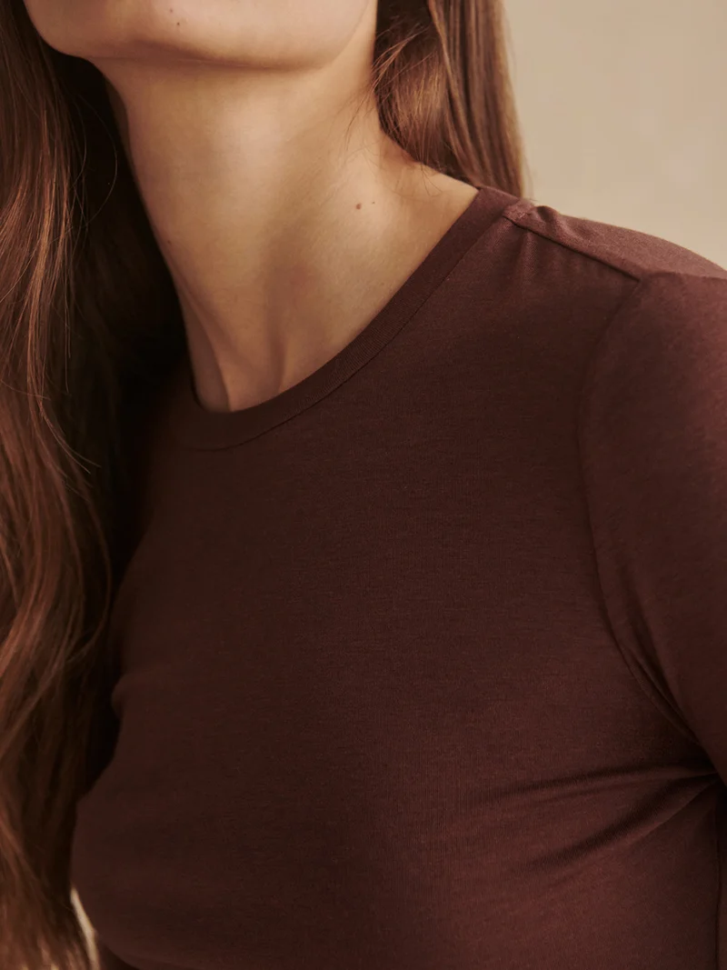 Edna Long Sleeve Fitted Tee
