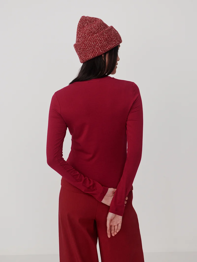 Edna Long Sleeve Fitted Tee