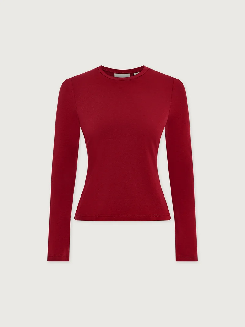 Edna Long Sleeve Fitted Tee
