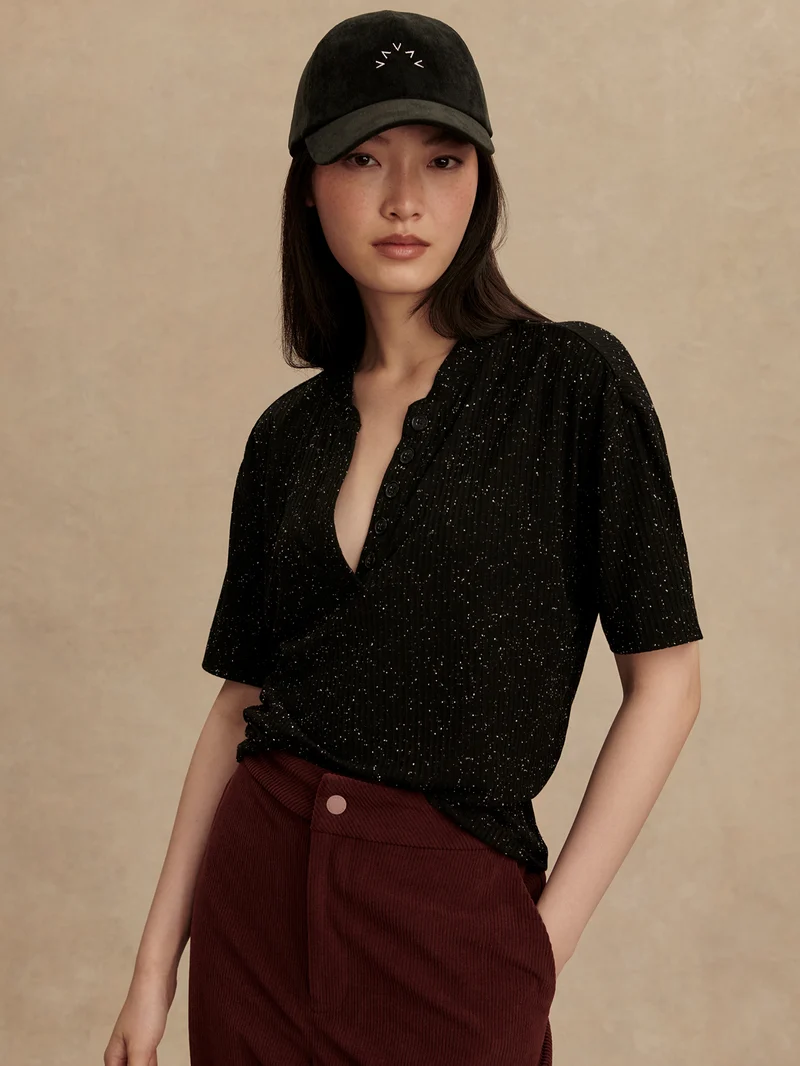 Odette Mock Placket Tee