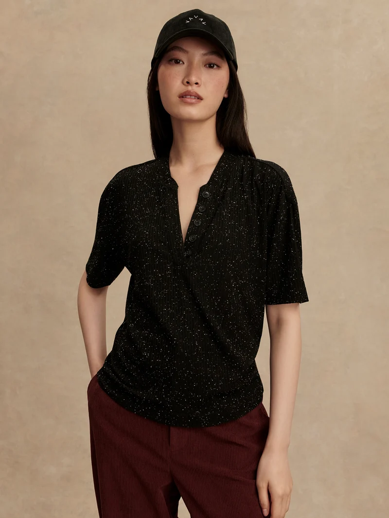 Odette Mock Placket Tee