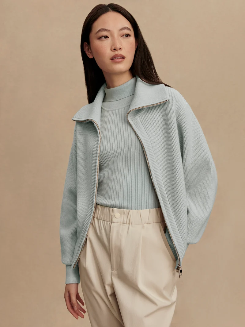 Enrico Zip-Through Knit Jacket