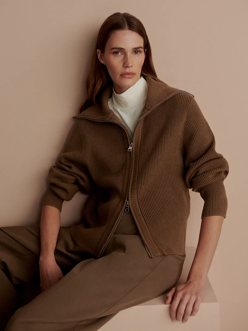Enrico Zip-Through Knit Jacket