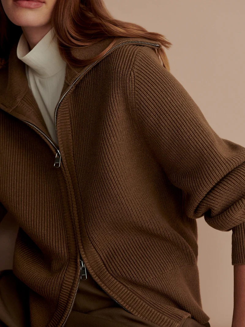 Enrico Zip-Through Knit Jacket