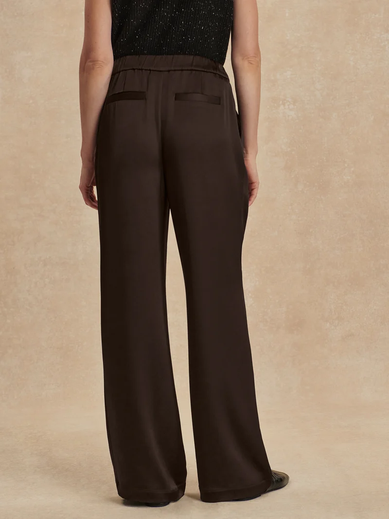 Light Satin Wide Leg Pant Regular
