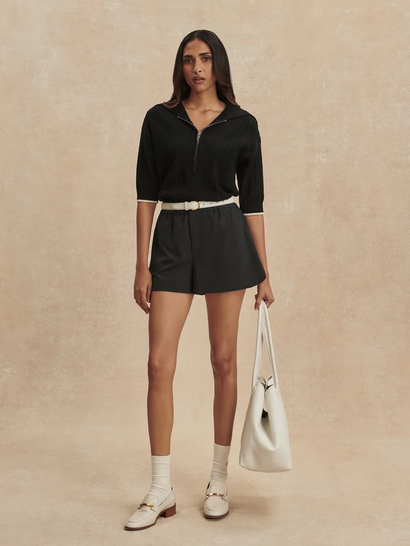 Arney Half Zip Knit Polo
