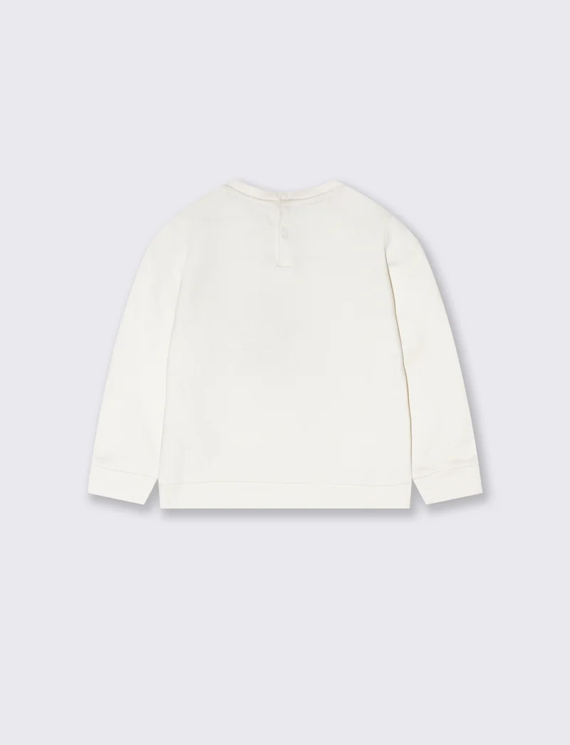 Felpa stile natalizio - Bianco sporco