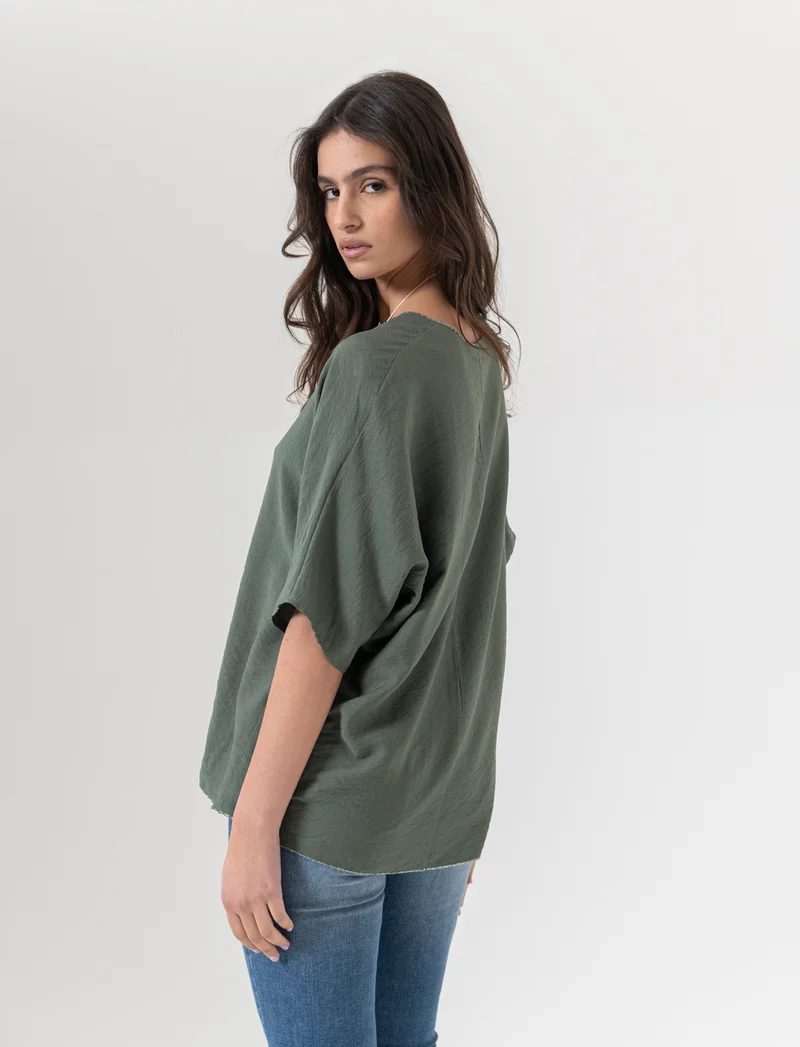 Tshirt over con dettagli in lurex per donna - Ve.milit.