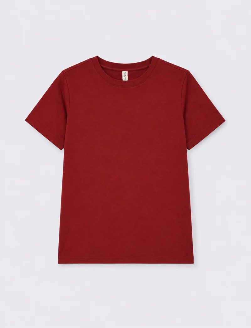 t-shirt mc donna - Rosso rubino