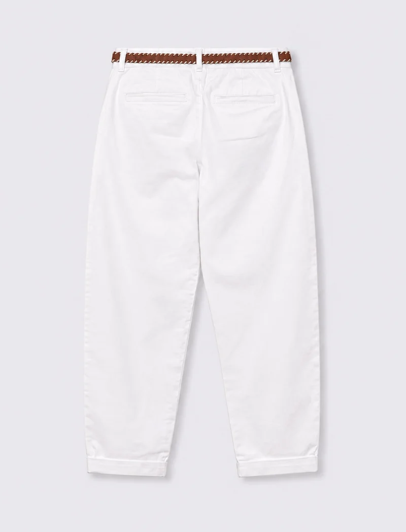 PANTALONE BASICO - Bianco