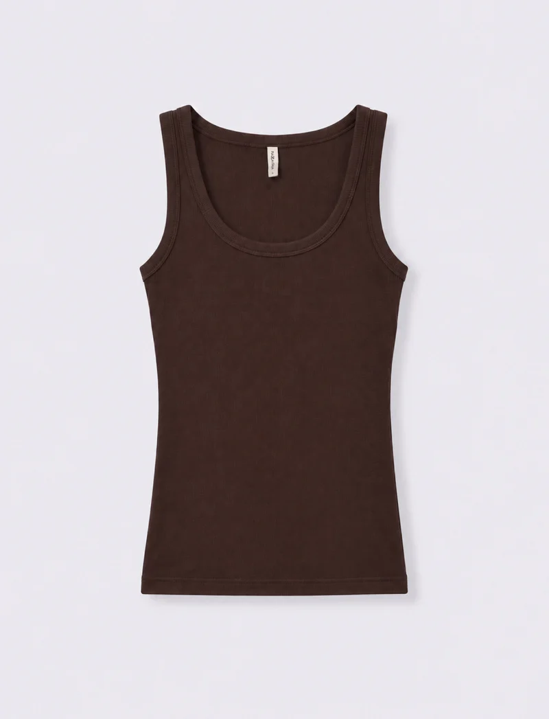 TOP DONNA - Marrone cioccolato
