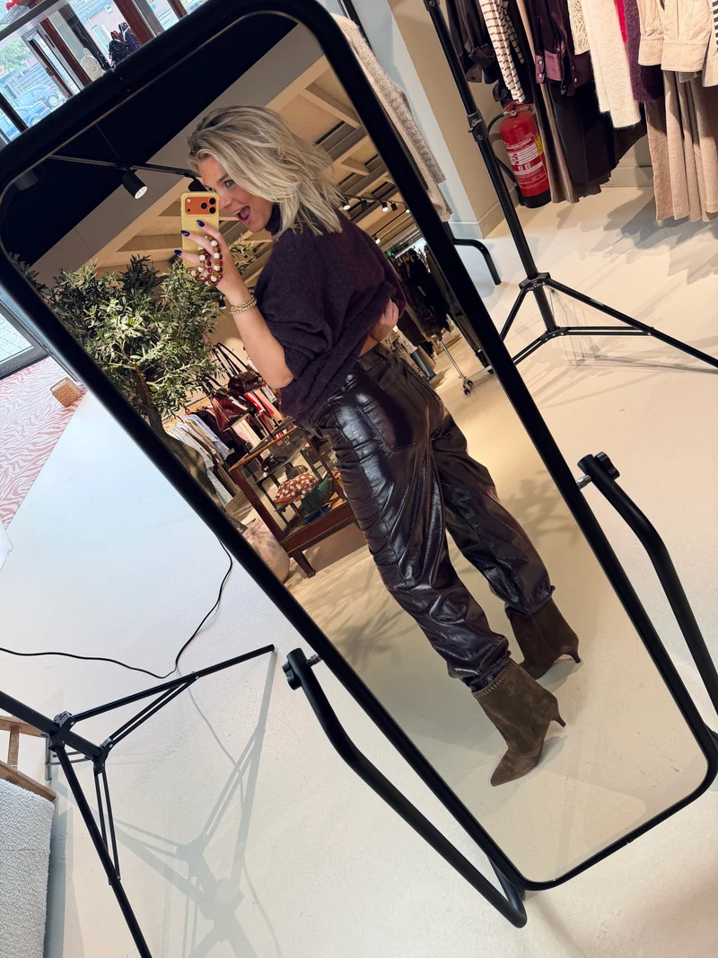 Scene Patent Faux Leather Pants