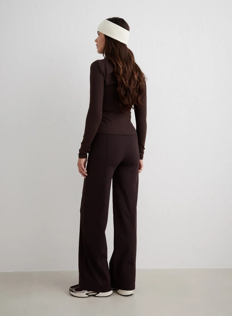 Cacao Warming Pintuck Pants