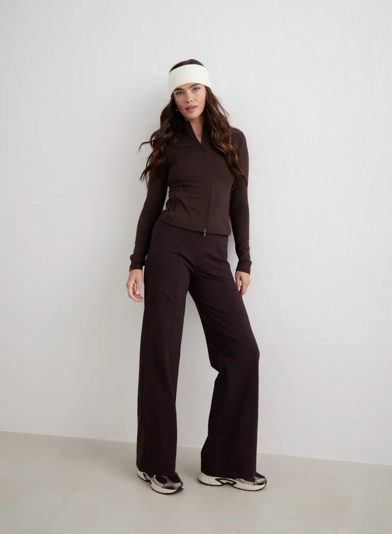 Cacao Warming Pintuck Pants