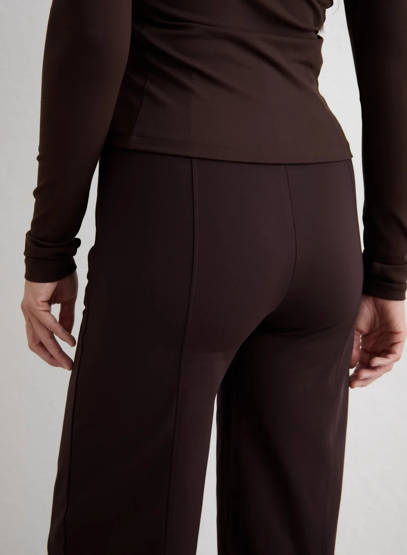 Cacao Warming Pintuck Pants