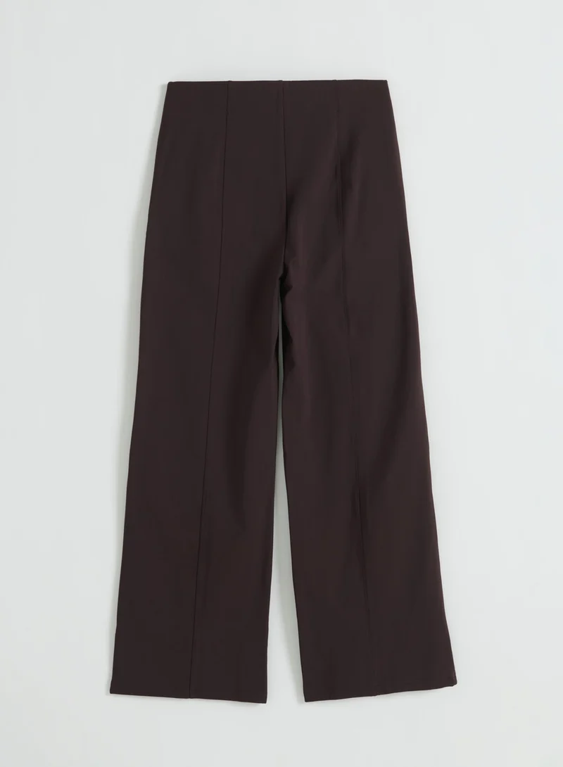 Cacao Warming Pintuck Pants