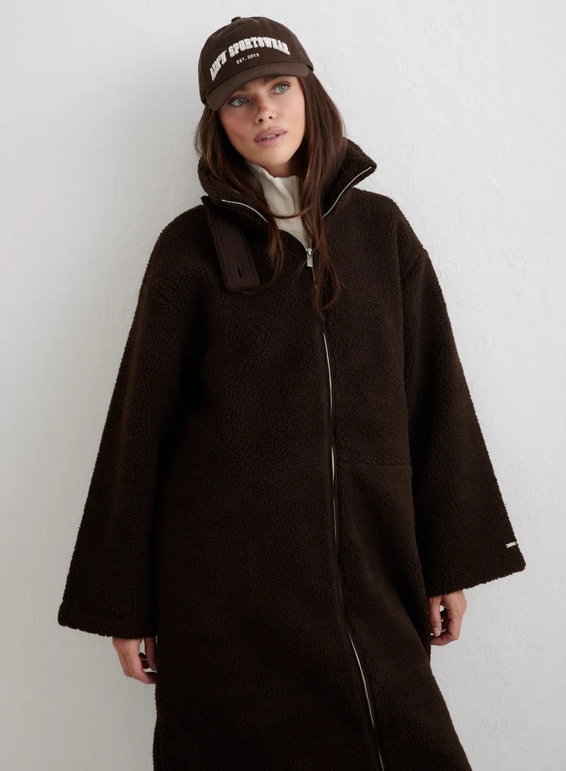 Chocolate Pile Coat