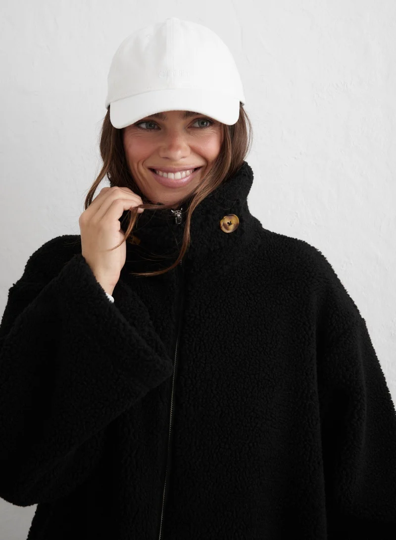Black Pile Coat