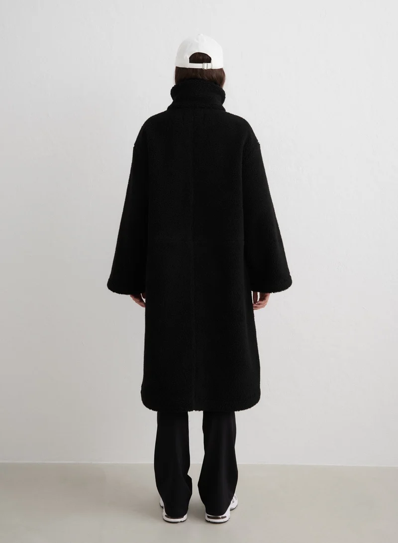Black Pile Coat