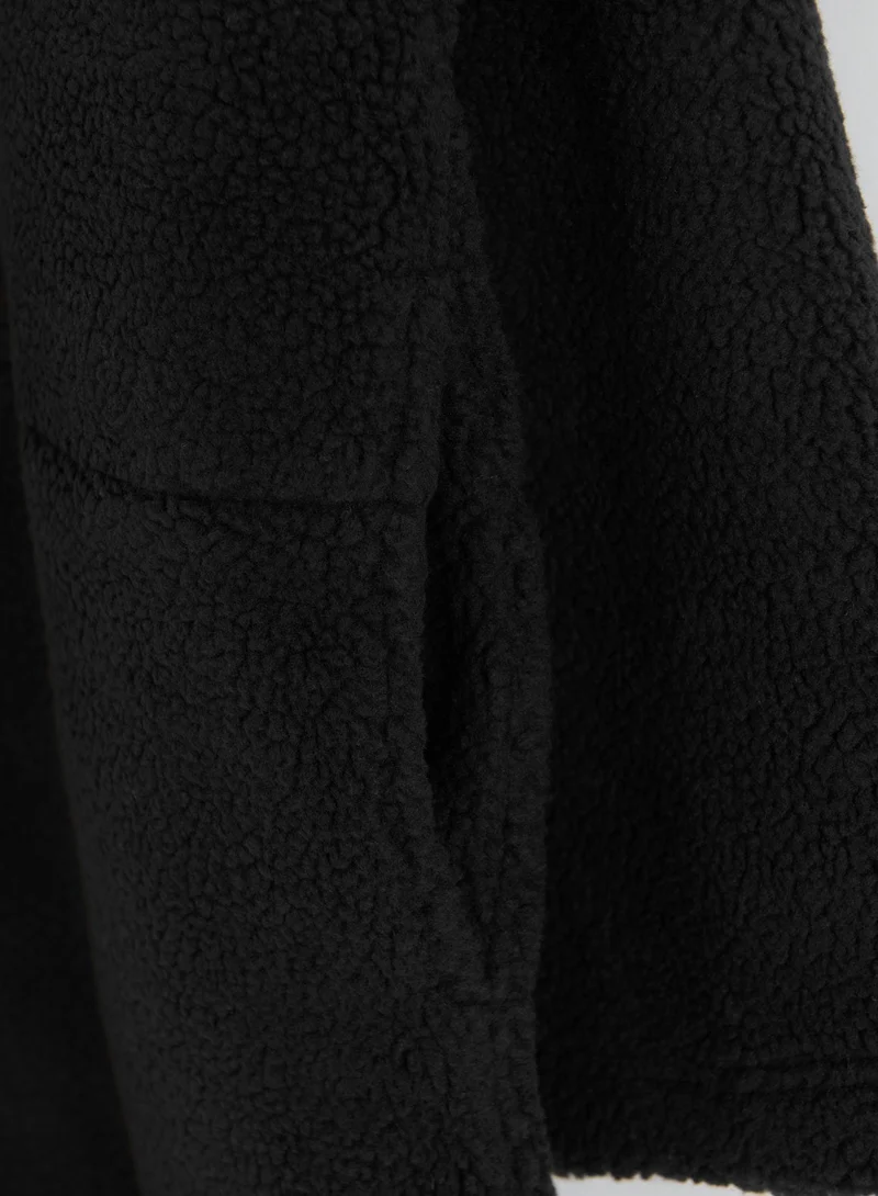 Black Pile Coat